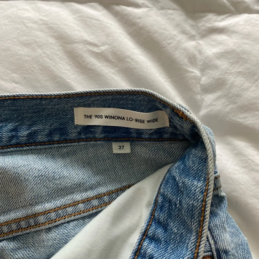 Denim Forum Light Blue Wide Leg Jeans - Picture 10 of 12